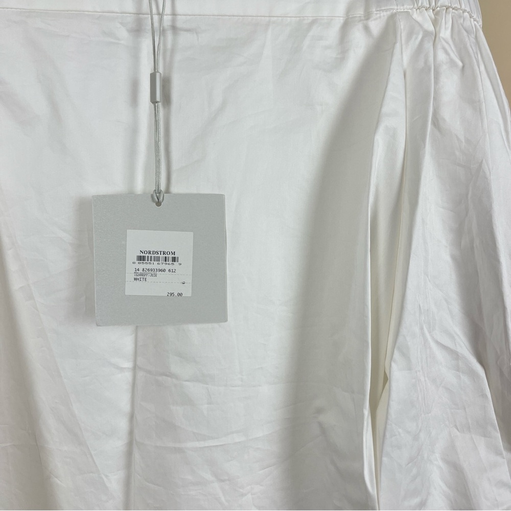 NWT Tibi Off the Shoulder Cotton Tunic in White - Picture 6 of 9